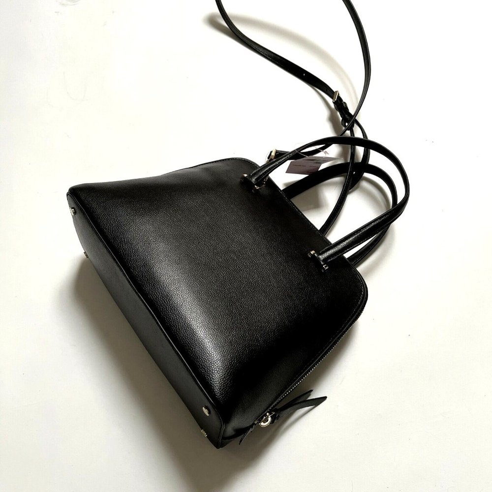 NWT $360 Kate Spade Patterson Drive Medium Dome Satchel Bag Black Leather Gold - Picture 5 of 13